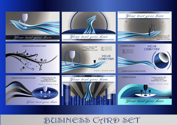 BUSINESS CARD SET - Vector, Image