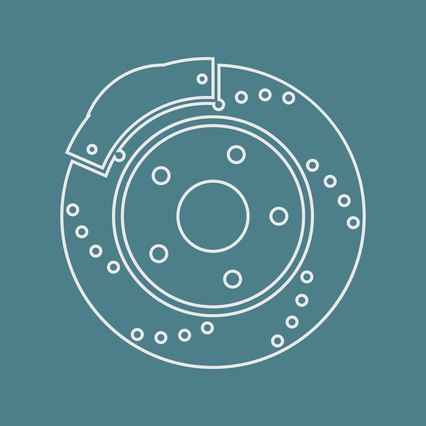 modern auto repair icon - Vector, imagen