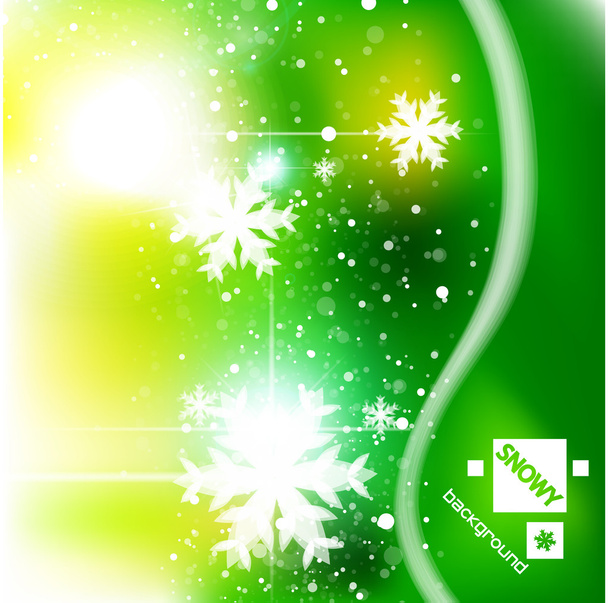 Vector green Christmas - Vector, Image