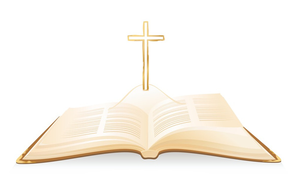 Biblia y Cruz - Vector, Imagen