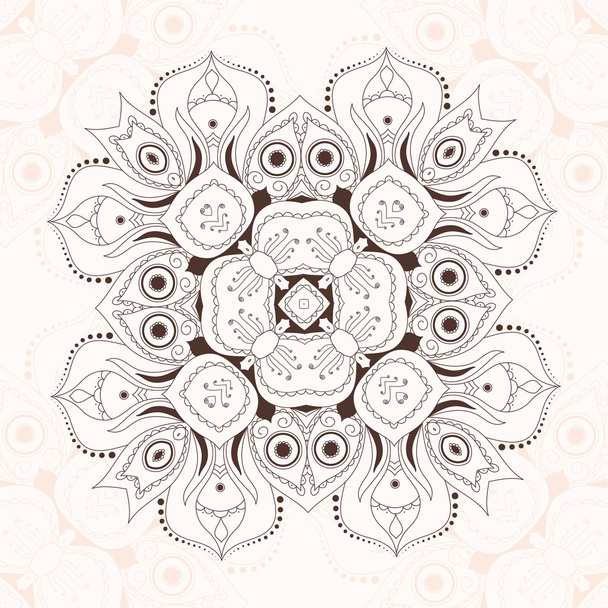 Abstract design element. Round mandala in vector. Graphic templa - Vektor, kép