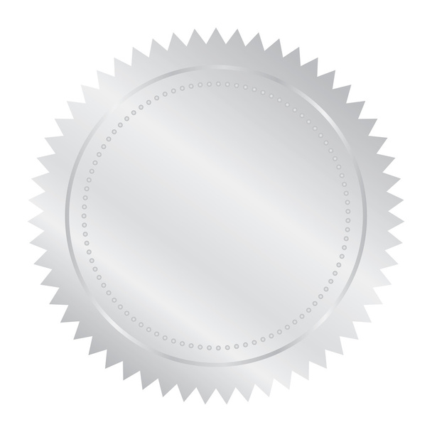 Silver seal - Вектор,изображение