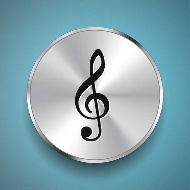 Pictograph of music key - Vector, afbeelding