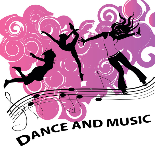 Dance and music - Vecteur, image