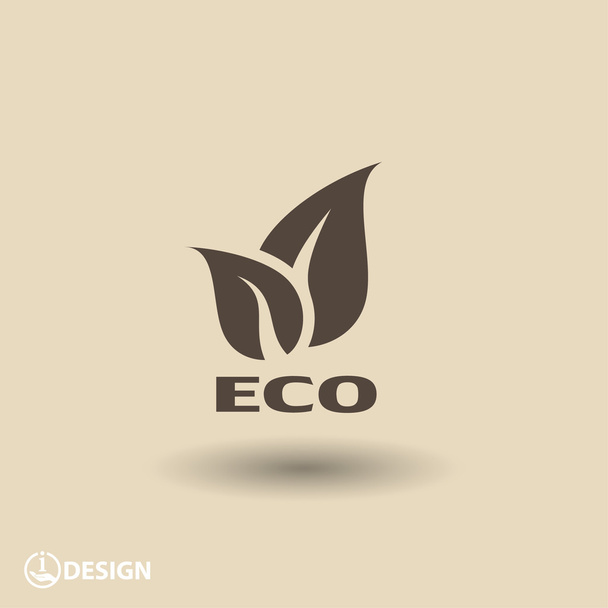 Pictograph of eco icon - Vetor, Imagem