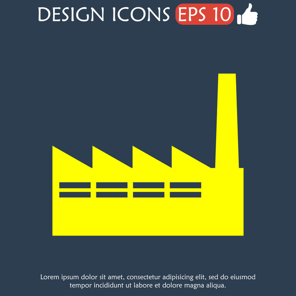 icon of factory - Vector, Image