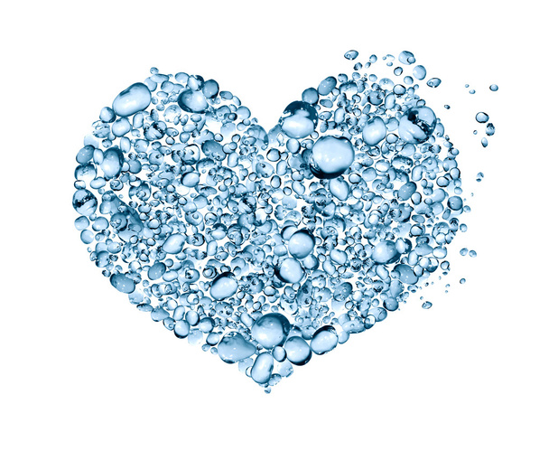 kapky vody srdce - Fotografie, Obrázek