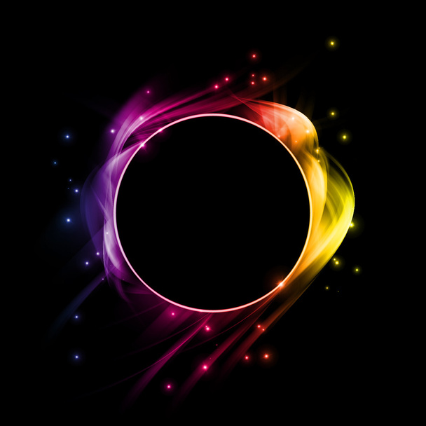 rainbow lights color circle - Fotó, kép