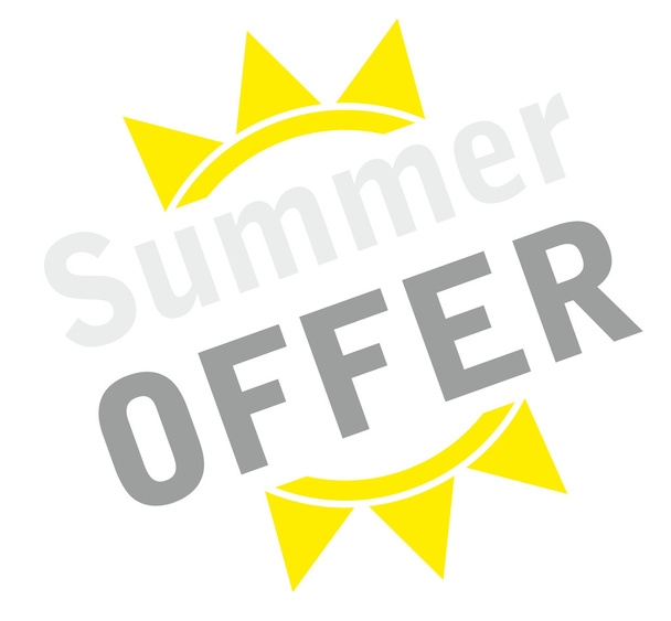 icon summer offer - Διάνυσμα, εικόνα
