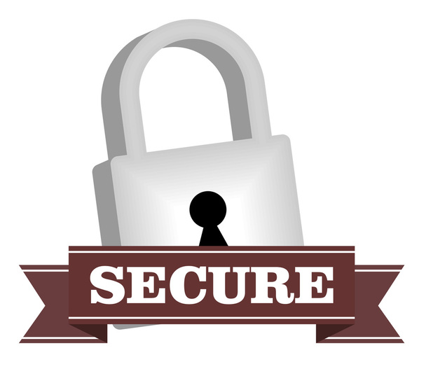 sticker secure - Vector, Image