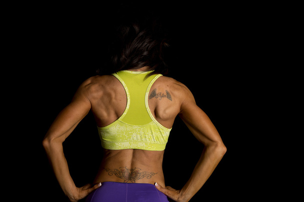Fit Woman back standing - Photo, Image