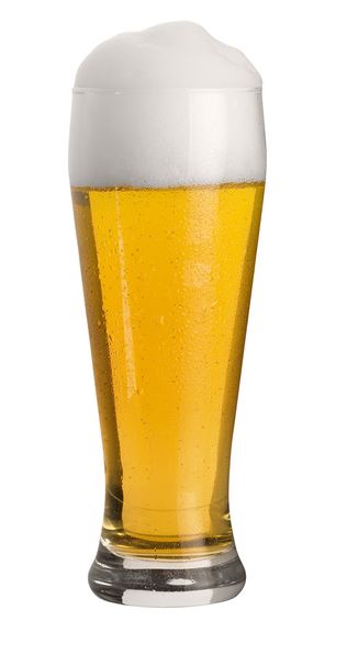 小麦のビールのグラス - 写真・画像