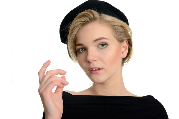 Young model in beret - Photo, Image
