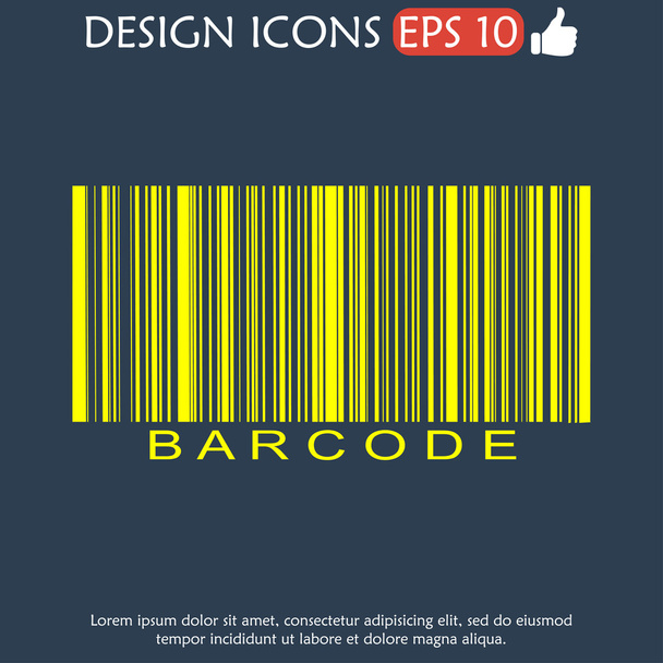 Barcode icon, vector illustration - Vector, Image