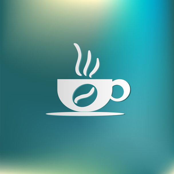 Cup of hot drink icon - Vektor, kép