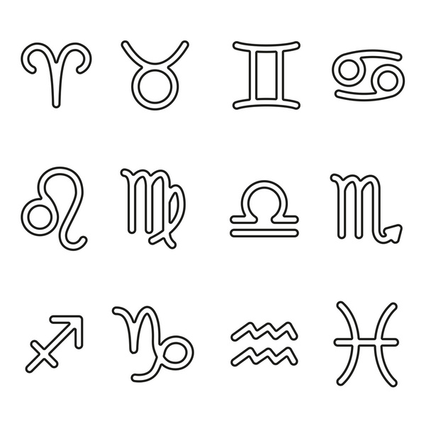 signs of the Zodiac - Vector, Image