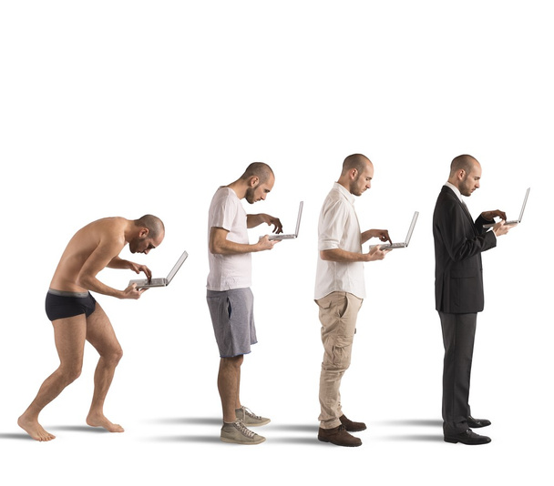 evolution of successful man - Foto, Imagem