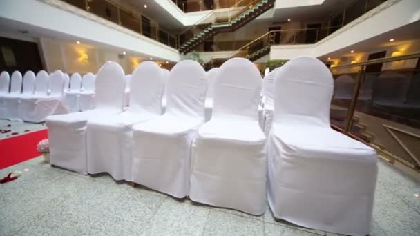prázdný sál pro svatební obřad - Záběry, video