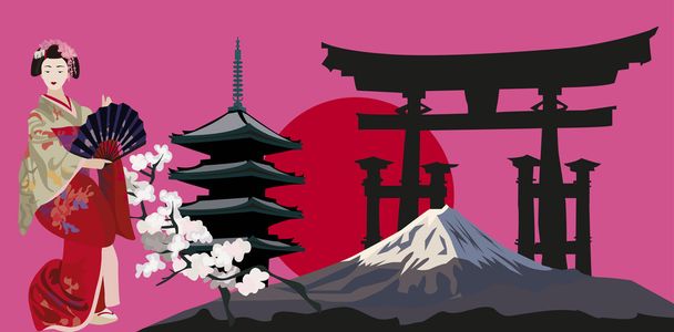 Simboli giapponesi
 - Vettoriali, immagini