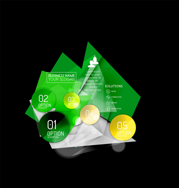 Business astratto layout infografico triangolare
 - Vettoriali, immagini