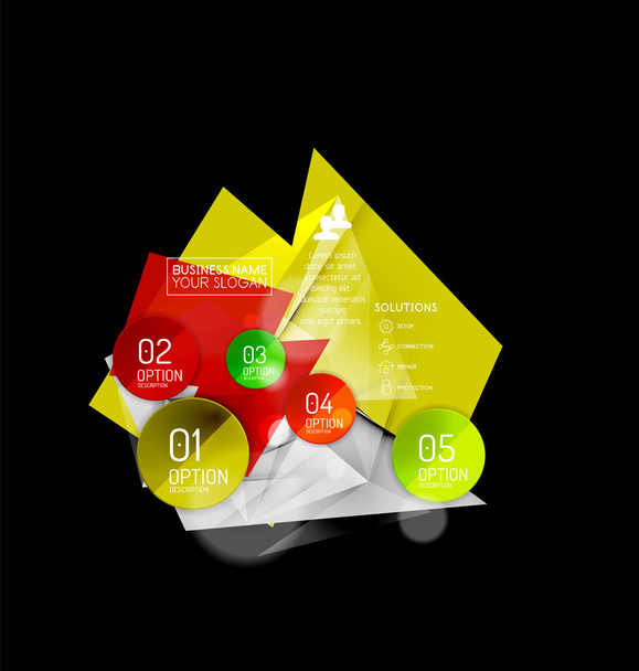 Business astratto layout infografico triangolare
 - Vettoriali, immagini