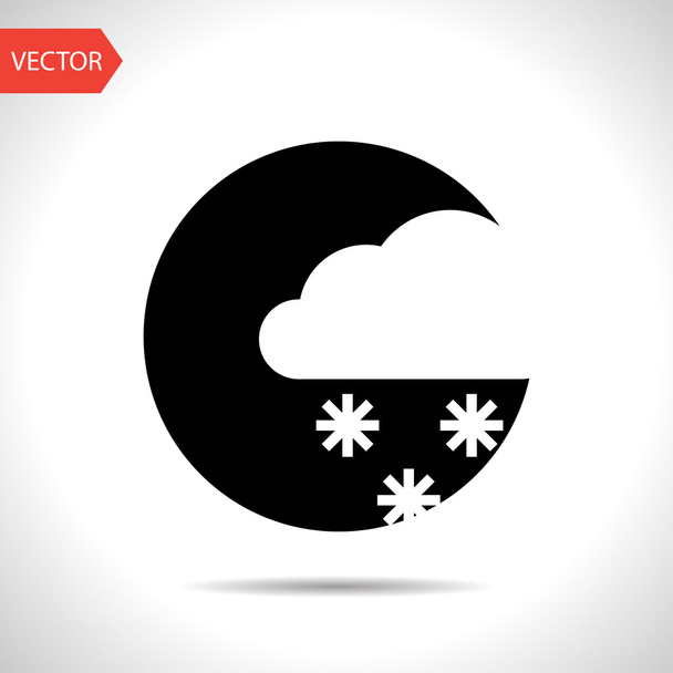 icon of snow - Vector, afbeelding