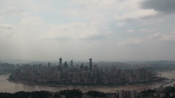 skyline of Chongqing city - Metraje, vídeo