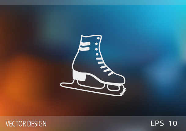 Skates web icon - Vector, Image