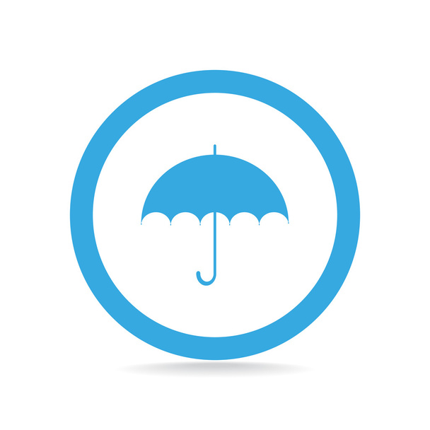 Simple outline umbrella web icon - Вектор, зображення