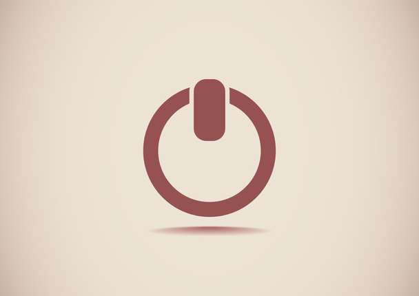 Power buttton simple web icon - Vector, Image