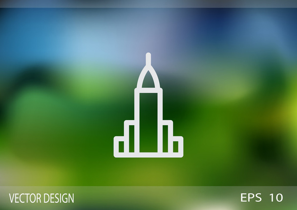 Big city simple web icon - Вектор, зображення