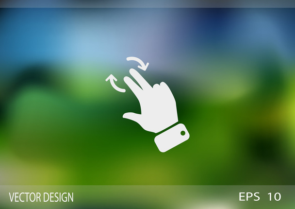 Touch screen web icon - Вектор, зображення