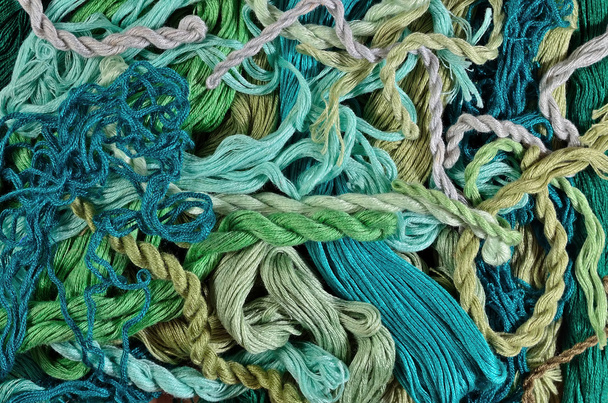 Värikäs kirjonta hammaslankaa tausta rakenne
 - Valokuva, kuva