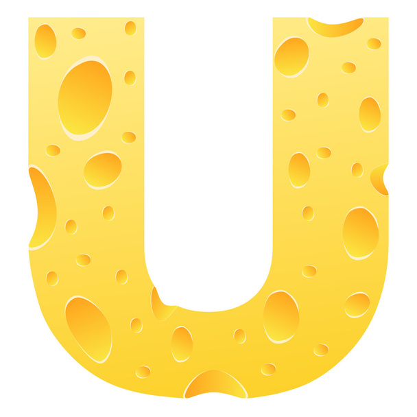 letter u - Vector, afbeelding