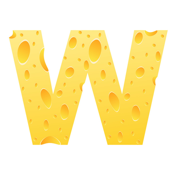 letter w - Vector, Image
