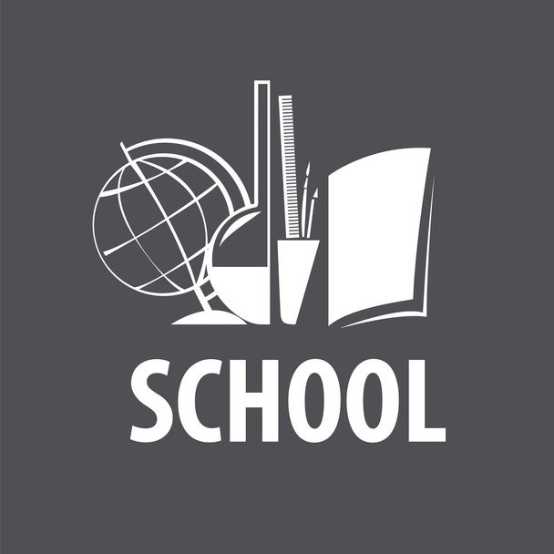 Αξεσουάρ λογότυπο φορέα για σπουδές στη Σχολή - Διάνυσμα, εικόνα