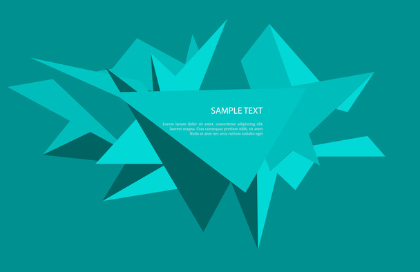 Vector abstract geometric background with triangles  - Vetor, Imagem