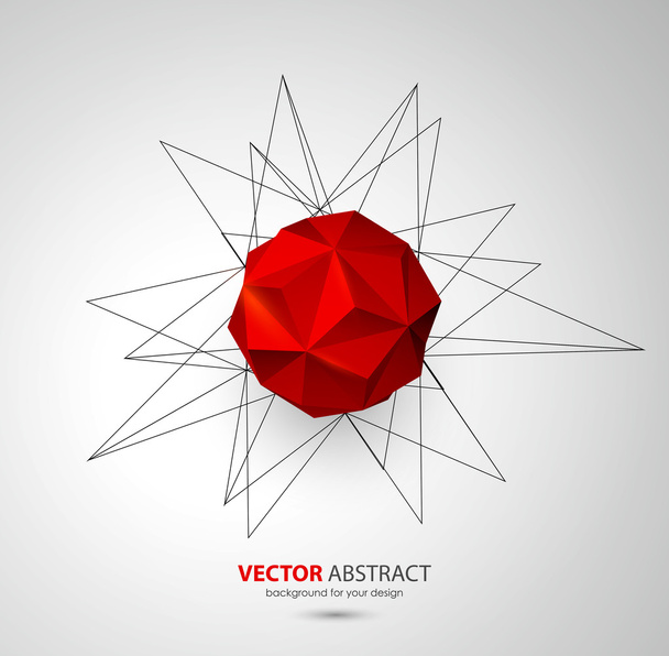 Vector geometric background with triangles - Wektor, obraz