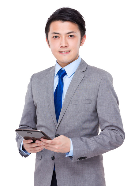 asian handsome businessman in business suit - 写真・画像