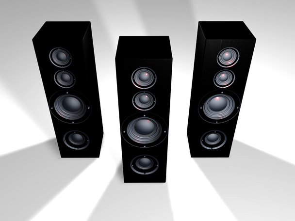 Black Speakers - Foto, Imagen