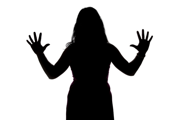 Фото силуету жінок з відкритими руками
 - Фото, зображення