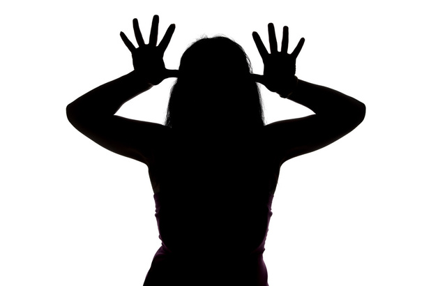 Image de silhouette de femmes moqueuses
 - Photo, image
