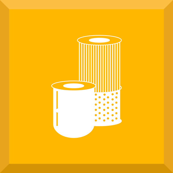 Flat Icon of oil filter - ベクター画像