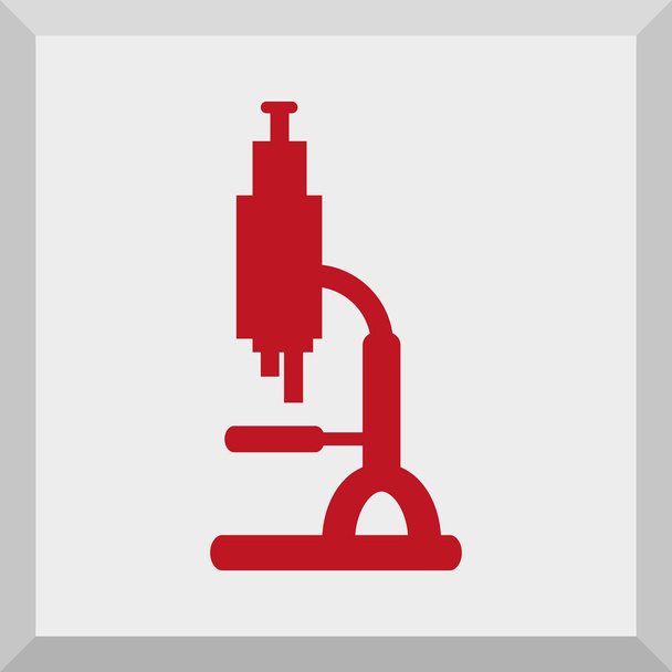 Flat Icon of microscope - Vektori, kuva