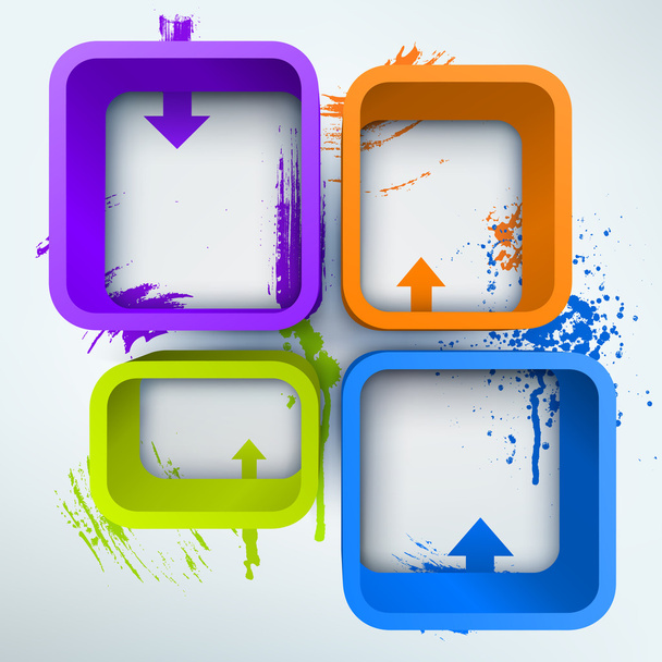 Abstract 3d vector Illustration with place for text. - Vector, Image