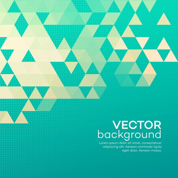 Blue geometric background with triangles. Vector illustration - Vektori, kuva