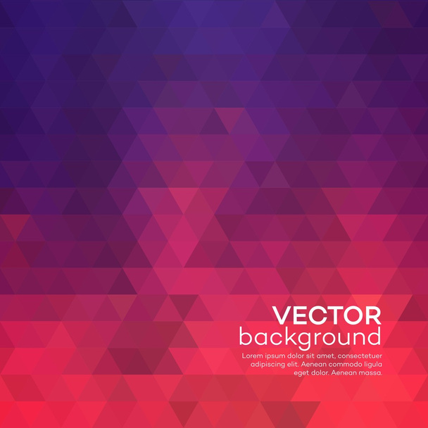 Abstract red triangle background. Vector illustration - Вектор, зображення