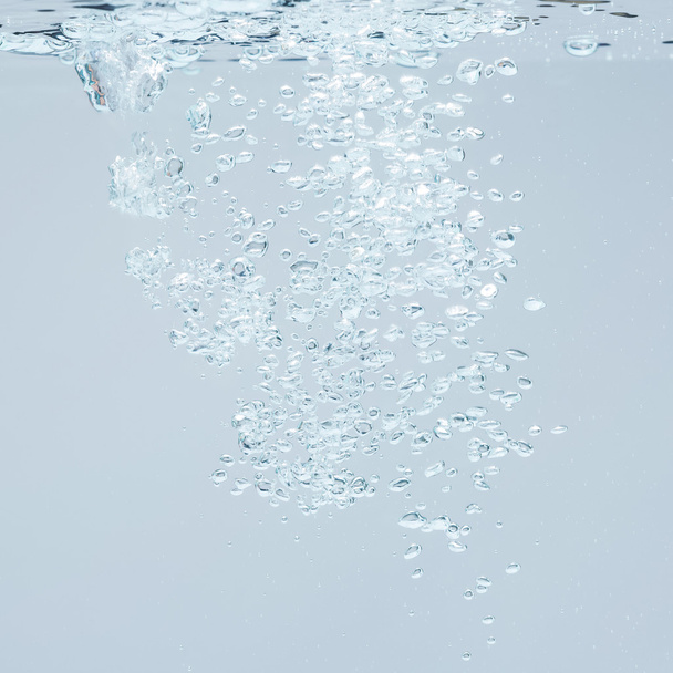 blue bubbles underwater - Foto, Imagem