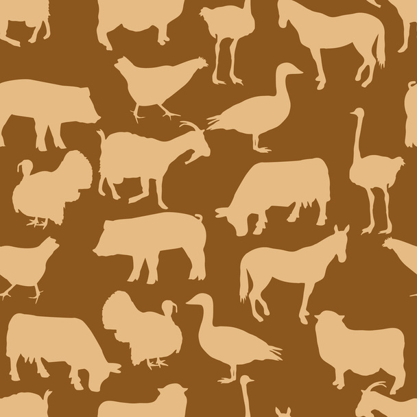 Animals pattern - Vektör, Görsel