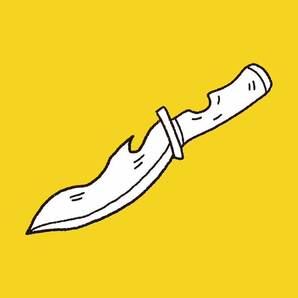 ナイフの落書き - ベクター画像